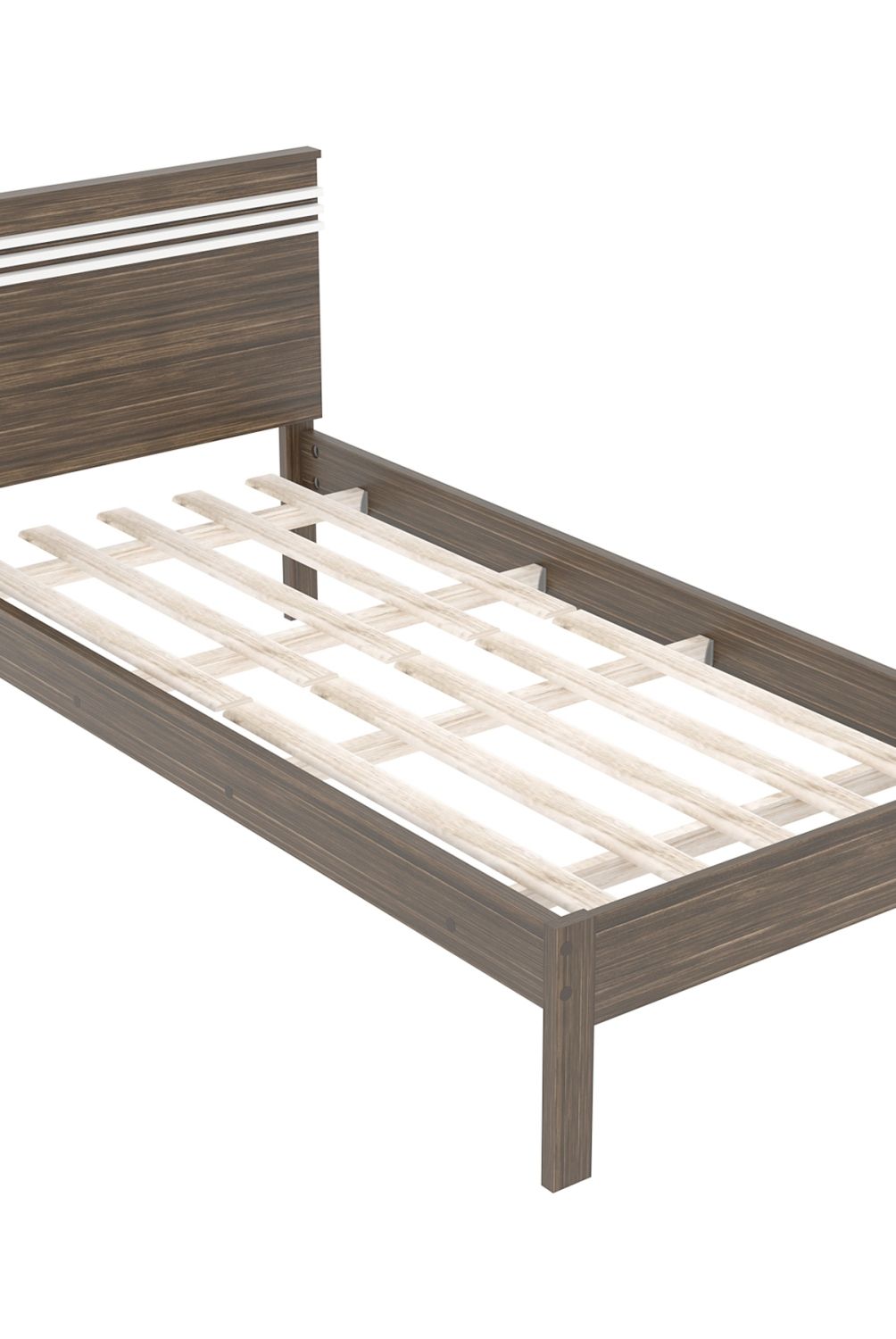 TECNOMOBILI - Cama 1 Plaza Nogal/Blanco Tecnomobili