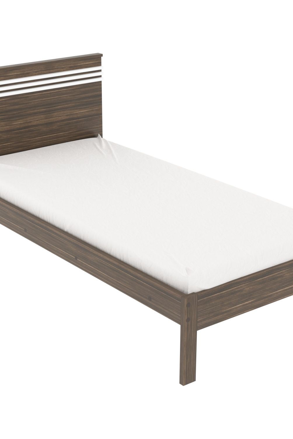 TECNOMOBILI - Cama 1 Plaza Nogal/Blanco Tecnomobili