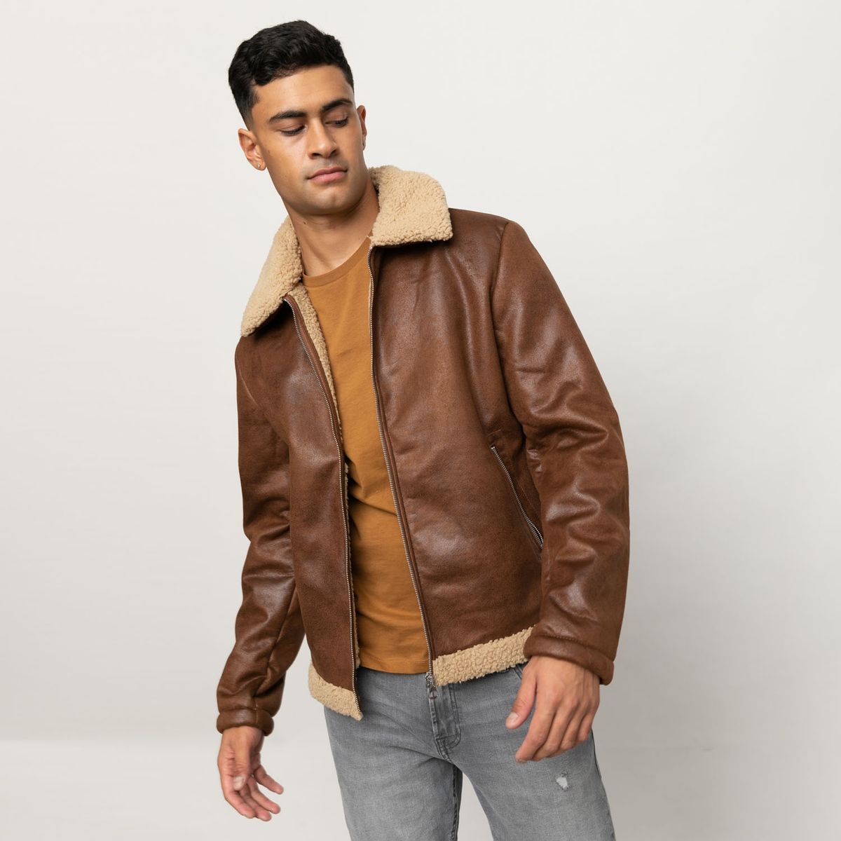 JACK&JONES - Chaqueta Cuello Sherpa Hombre Jack&Jones