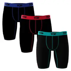 TOP - Packs De 3 Boxer Algodón Hombre