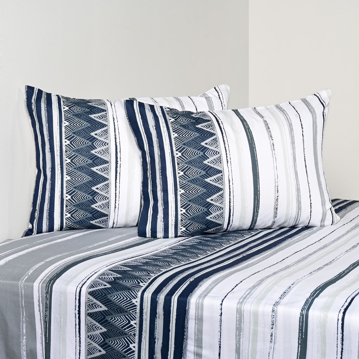 AMERICAN FAMILY - Juego De Sábanas 2 Plazas 144 Hilos Tempo American Family