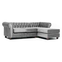 Sofá Seccional Derecho Velvet Capitone