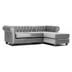 BARRA DESIGN - Sofá Seccional Derecho Velvet Capitone