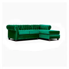 BARRA DESIGN - Sofá Seccional Derecho Velvet Capitone
