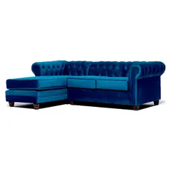 BARRA DESIGN - Sofá Seccional Izquierdo Velvet Capitone