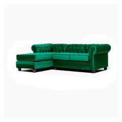 BARRA DESIGN - Sofá Seccional Izquierdo Velvet Capitone