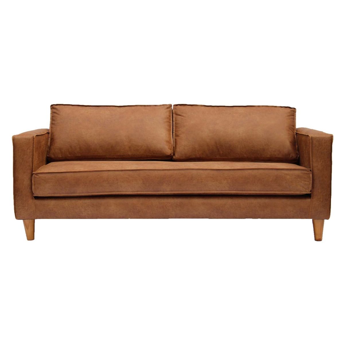 BARRA DESIGN - Sofá Luna 3 Cuerpos Cuero Bonded Barra Design