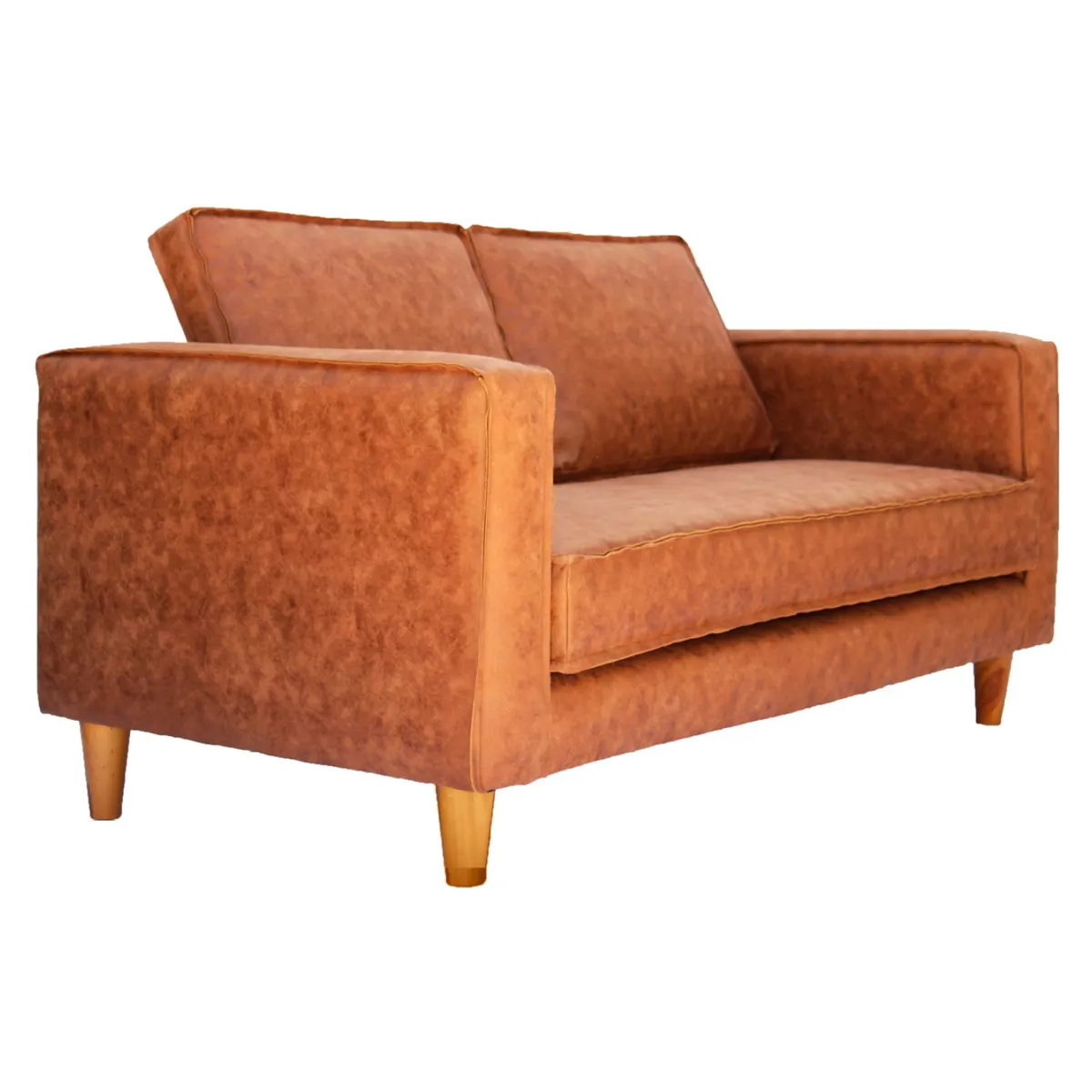 BARRA DESIGN - Sofá Luna 2 Cuerpos Cuero Bonded Barra Design