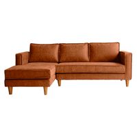 Sofá Seccional Luna Izquierdo Cuero Bonded