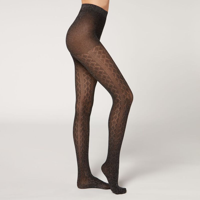 CALZEDONIA - Calzedonia Pantys Leotardos Calados Mujer