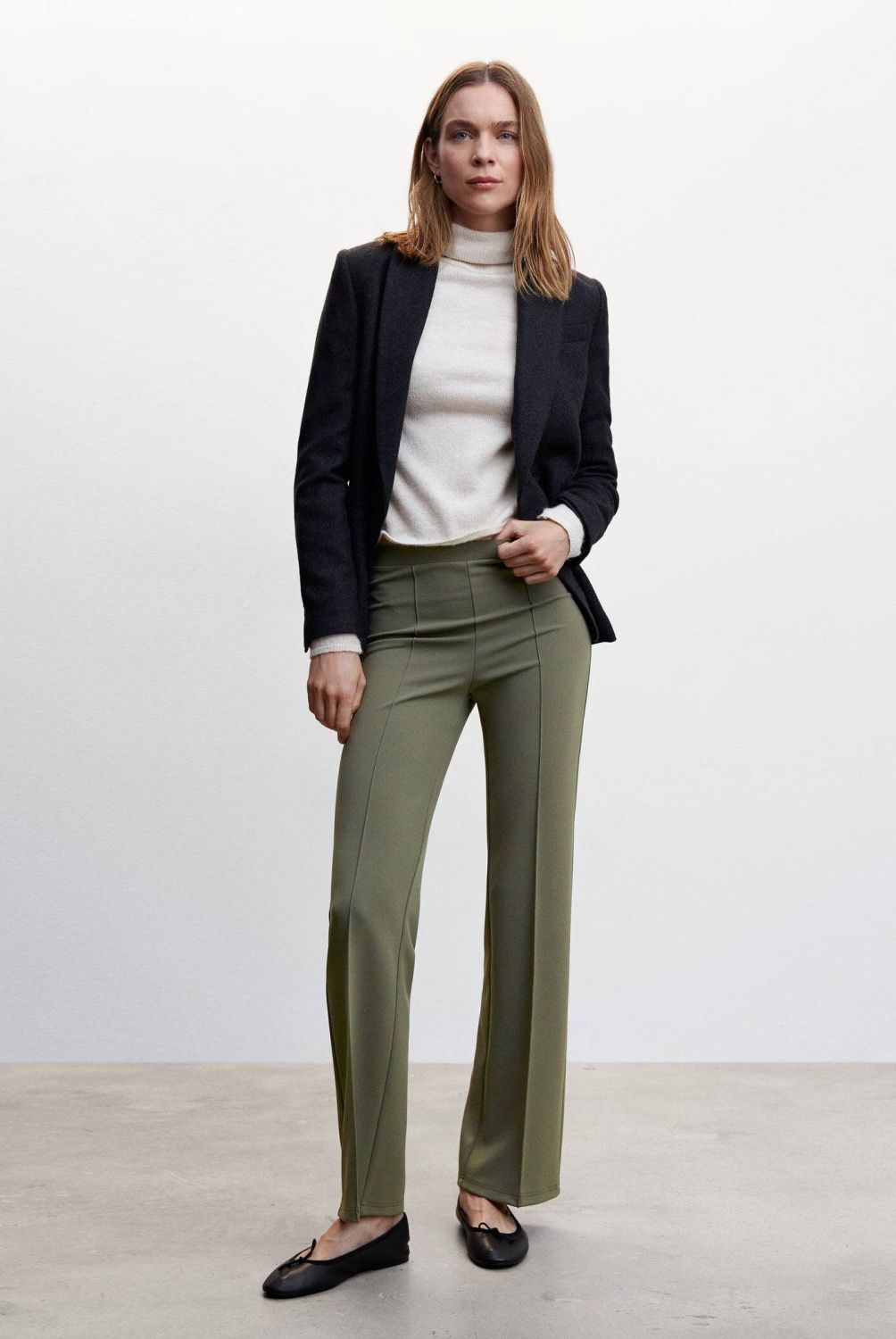 MANGO - Pantalón Poliéster Mujer Mango