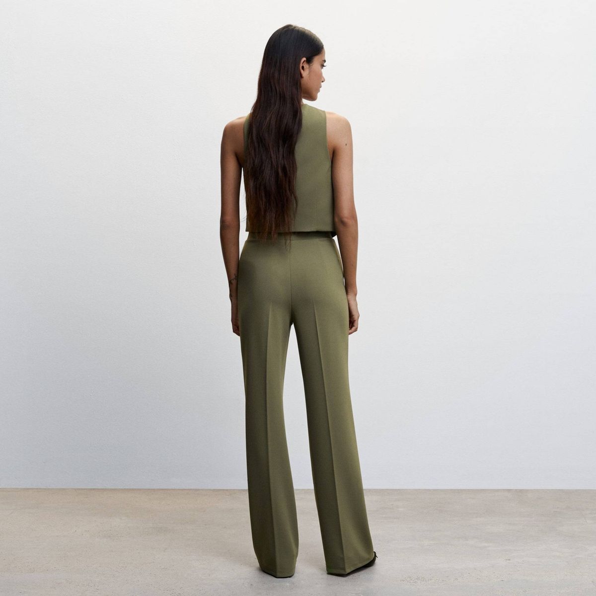 MANGO - Blazer Sin mangas Poliéster Mujer Mango