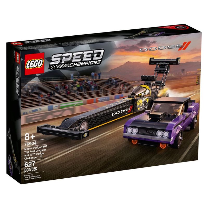 LEGO - Drágster Mopar Dodge//Srt Top Fuel Y Dodge Challenger T/A de 1970 Lego
