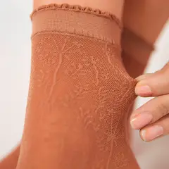 CALZEDONIA - Calcetín Cortos Transparentes Estampado Mujer