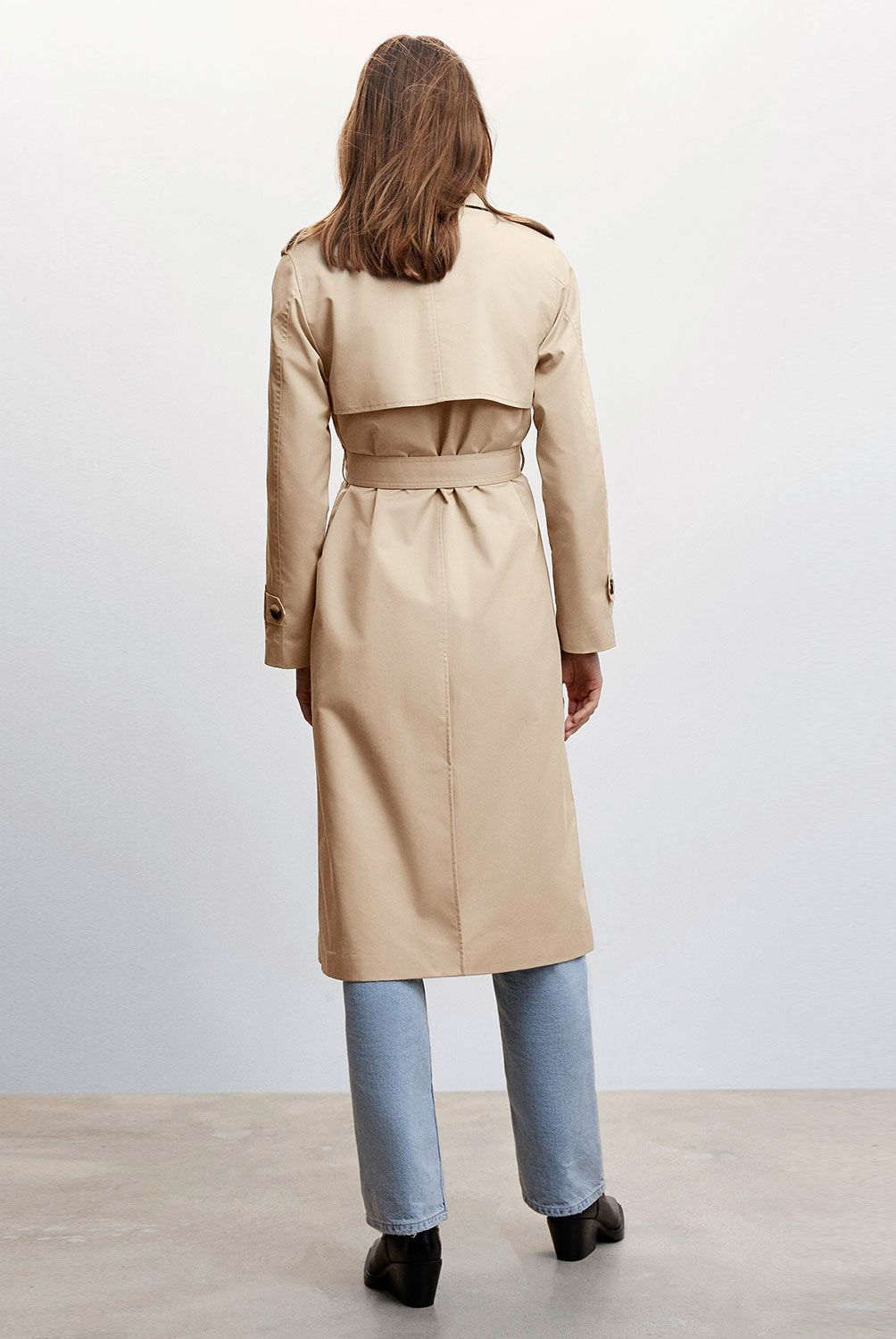 MANGO - Mango Trench Doble Botonadura Mujer