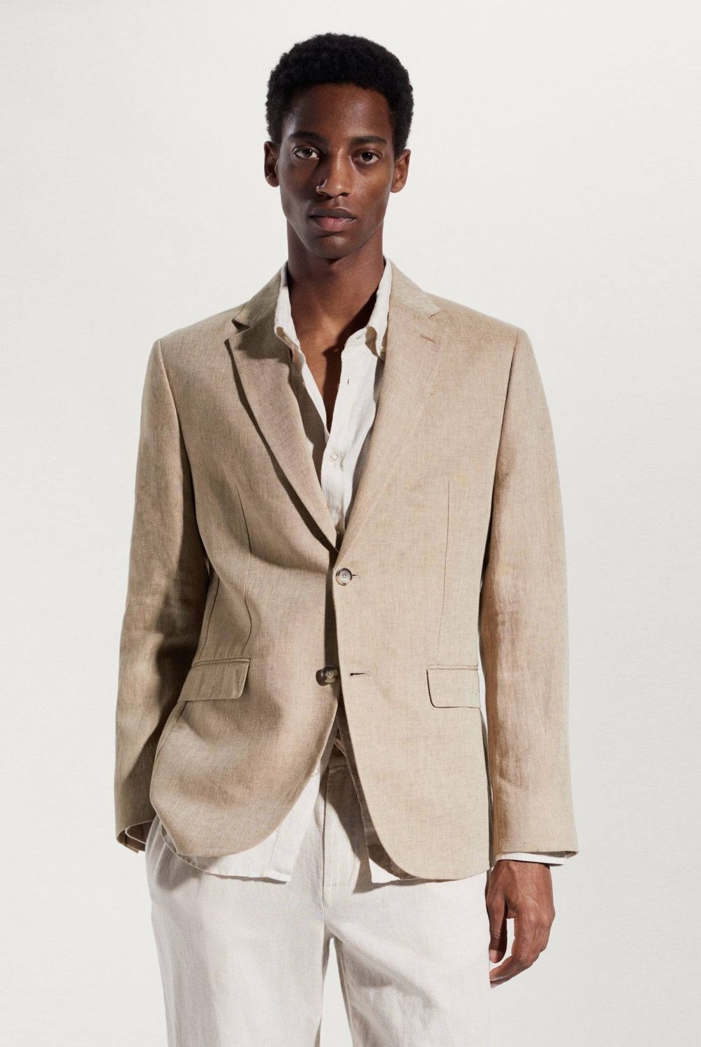 MANGO MAN - Blazer Lino Slim Fit Hombre Mango Man
