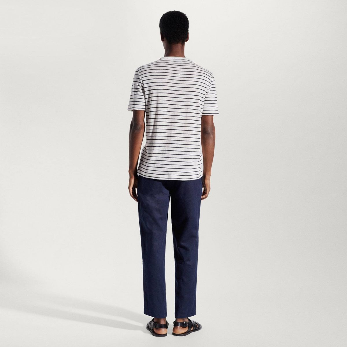 MANGO MAN - Polera Lino Hombre Mango Man