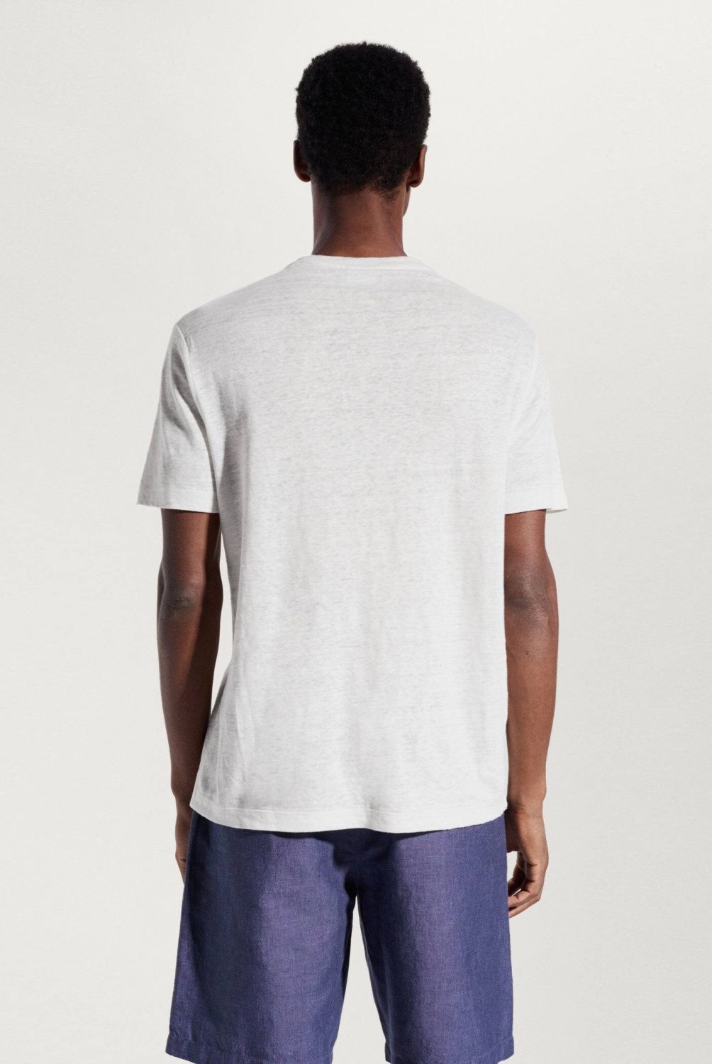 MANGO MAN - Polera Slim Fit 100% Lino Hombre Mango Man