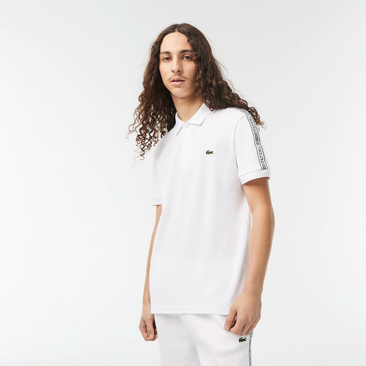 LACOSTE - Lacoste Poleras Con Cuello Manga Corta Algodón Hombre
