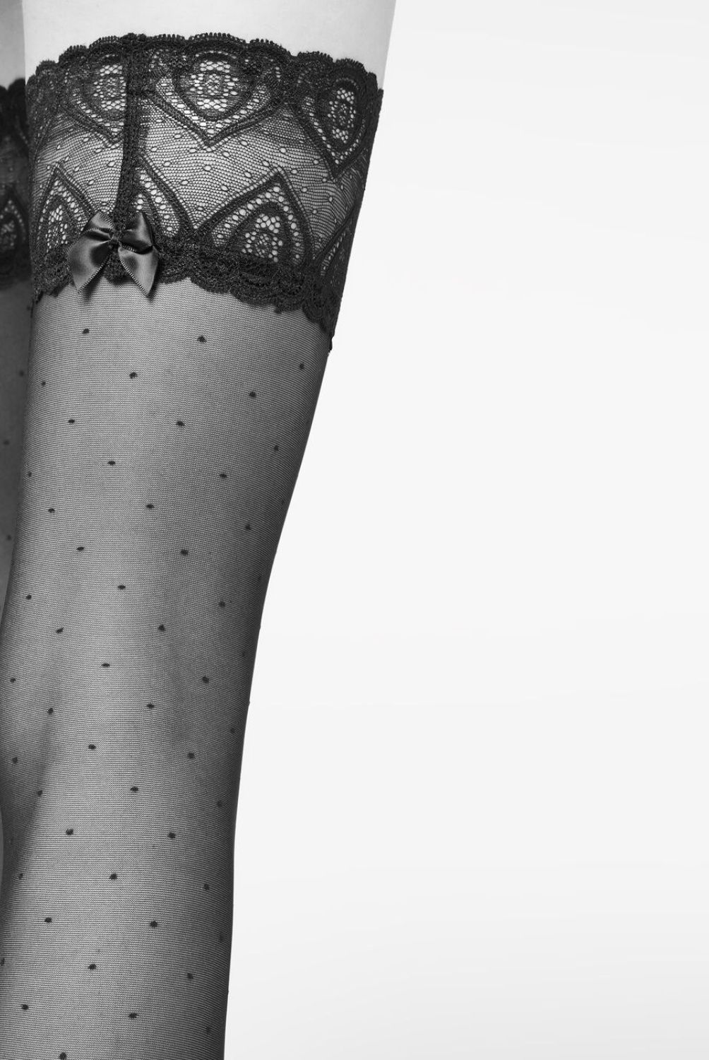 CALZEDONIA - Calzedonia Medias Transparentes de 30 Deniers con Lunares Pequeños Niña