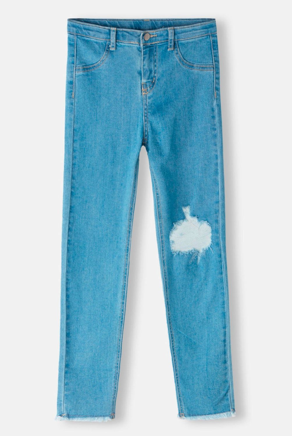 CALZEDONIA - Leggings Skinny Elásticos con Deshilachado de Niña Calzedonia