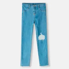 CALZEDONIA - Leggings Skinny Elásticos con Deshilachado de Niña