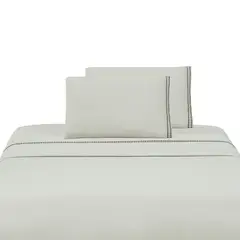 ILLUSIONS - Juego de Sábanas Bordada Beige King