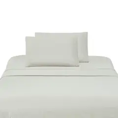 ILLUSIONS - Juego de Sábanas Broderie Beige 2 Plazas