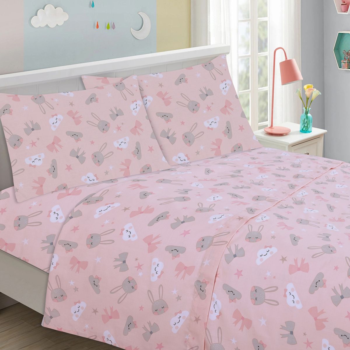 ILLUSIONS - Juego de Sábanas Infantil 144 Hilos Lady 1,5 Plazas Illusions