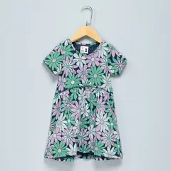 COTTON ON - Vestido Manga Corta Estampado Algodón Niña