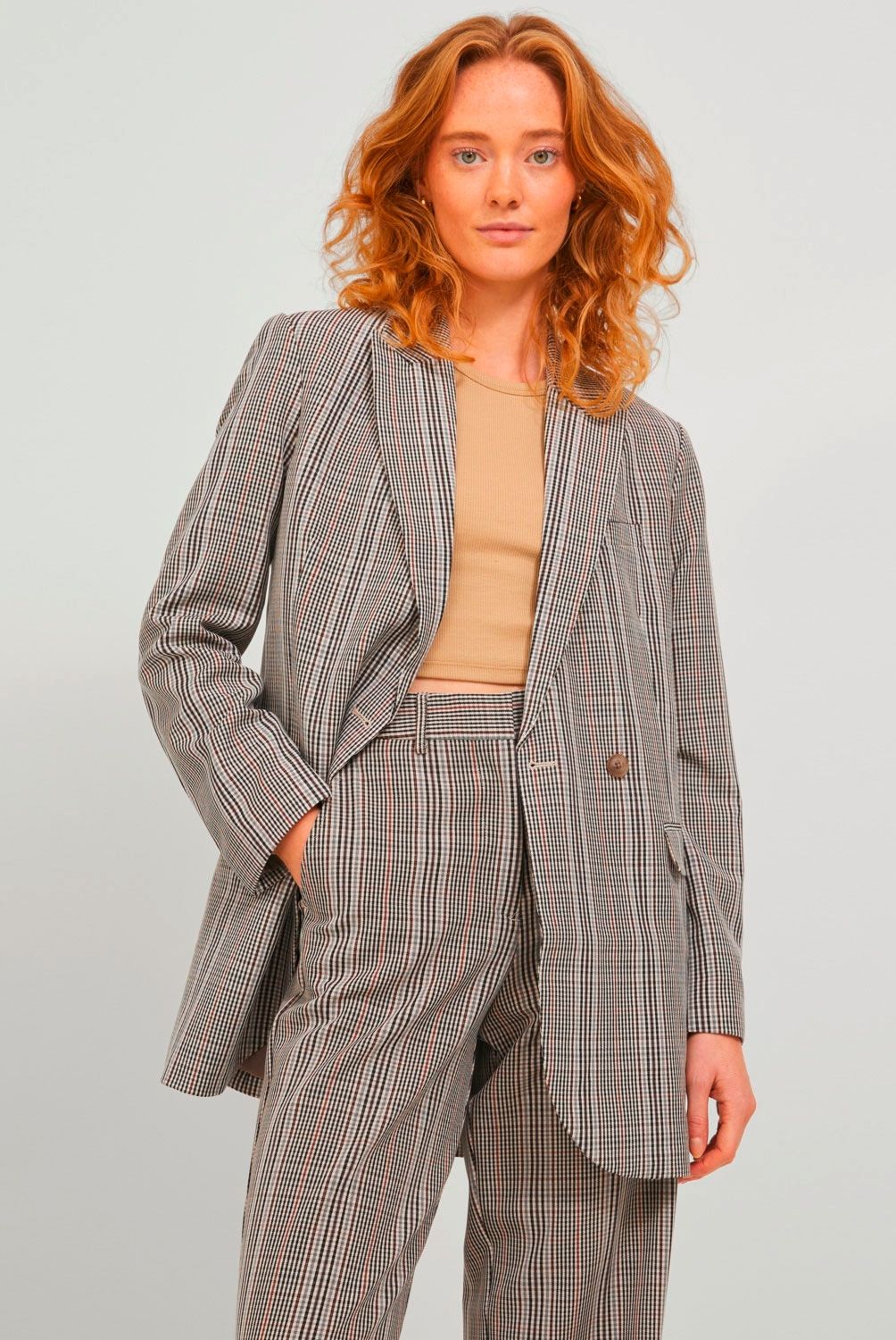 JJXX - Blazer Cuadros Mujer JJXX
