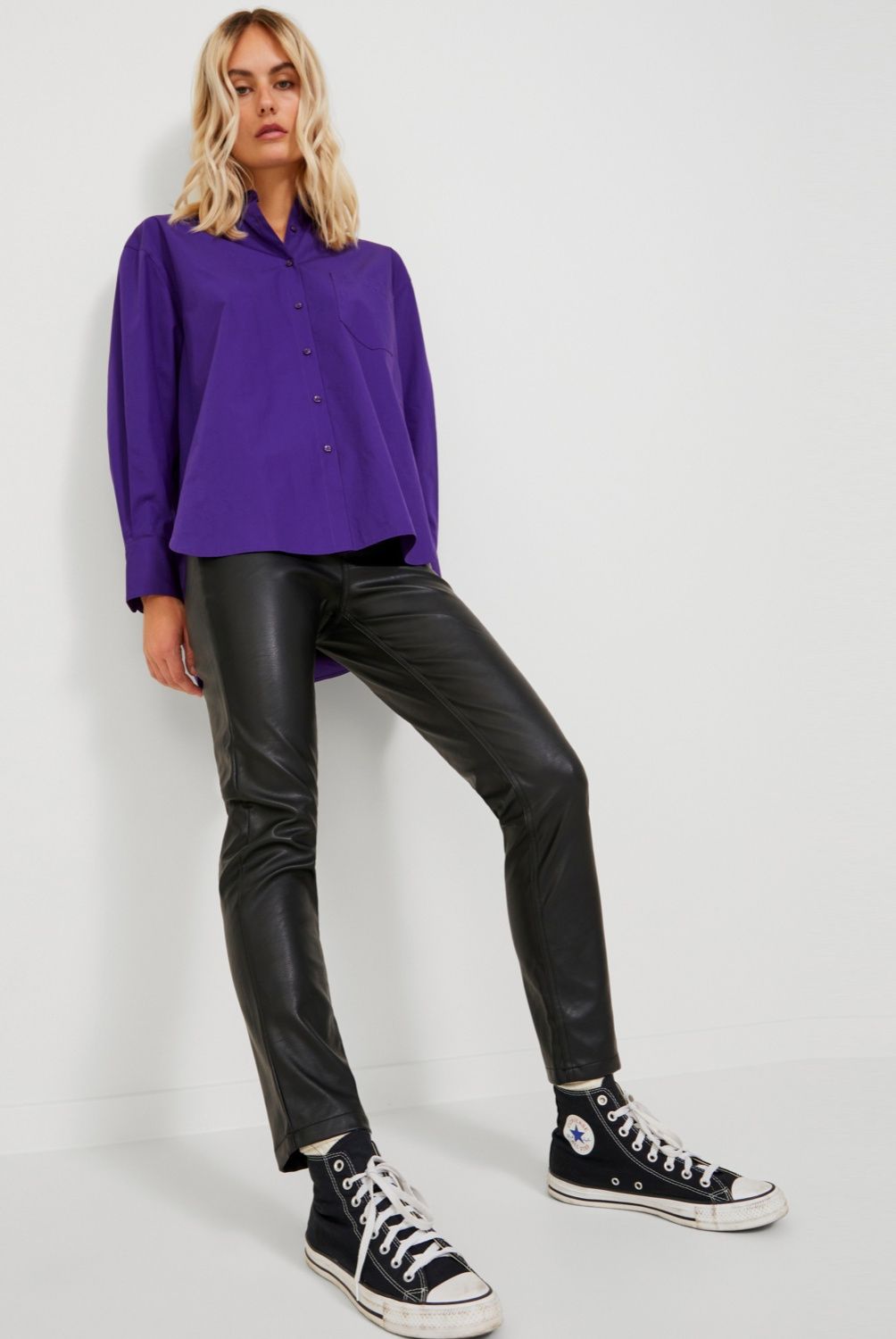 JJXX - Pantalón Pu Mujer JJXX