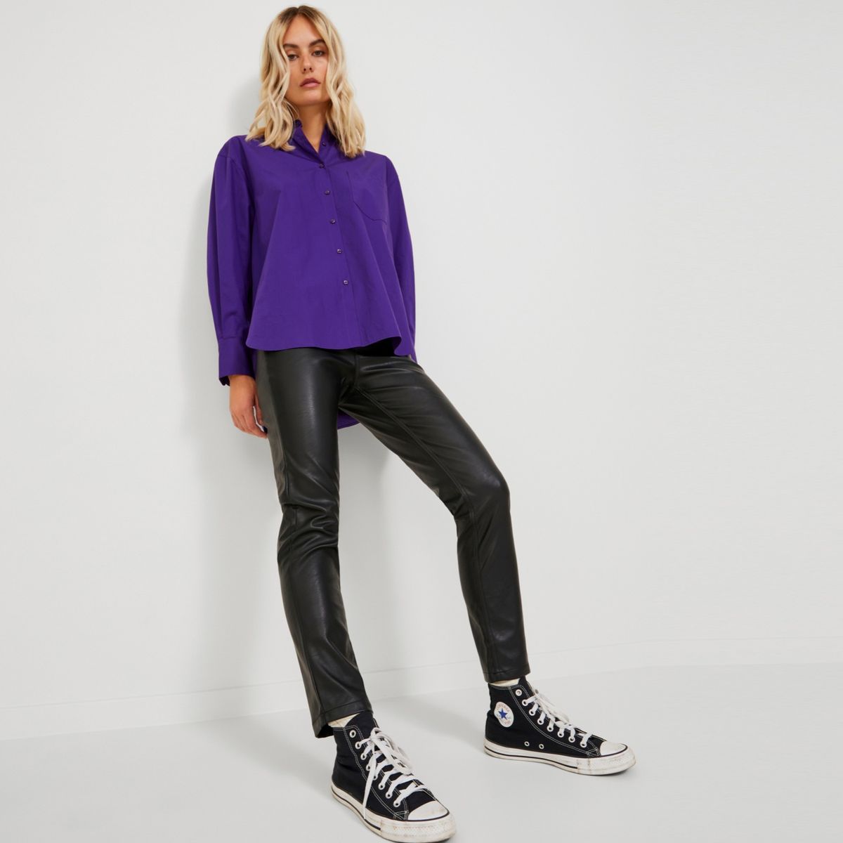 JJXX - Pantalón Pu Mujer JJXX