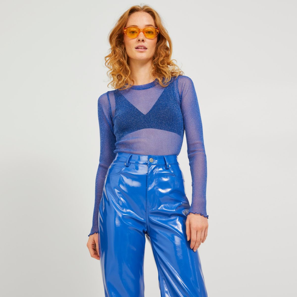 JJXX - Crop Top Glitter Mujer JJXX