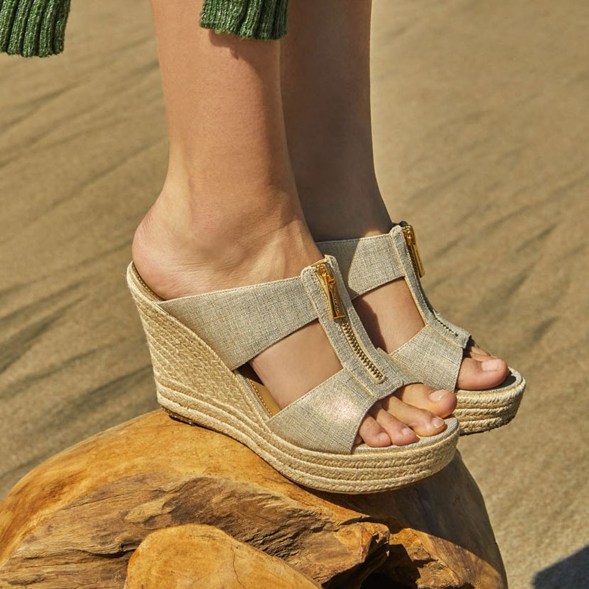 MICHAEL KORS - Sandalia Mujer Dorado Michael Kors