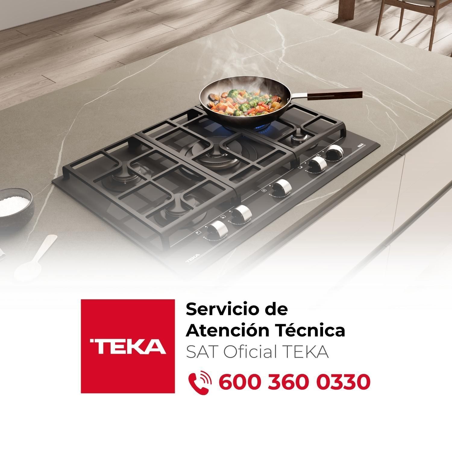 TEKA Encimera Teka Gas Licuado 5Q Cristgas Gbc-75G1 | Falabella Chile