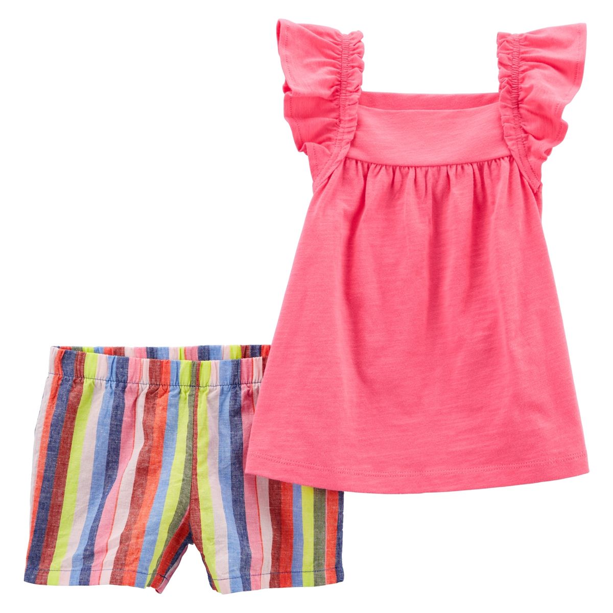 CARTER'S - Conjunto 2 Piezas Polera Y Short Bebé Niña Carter's