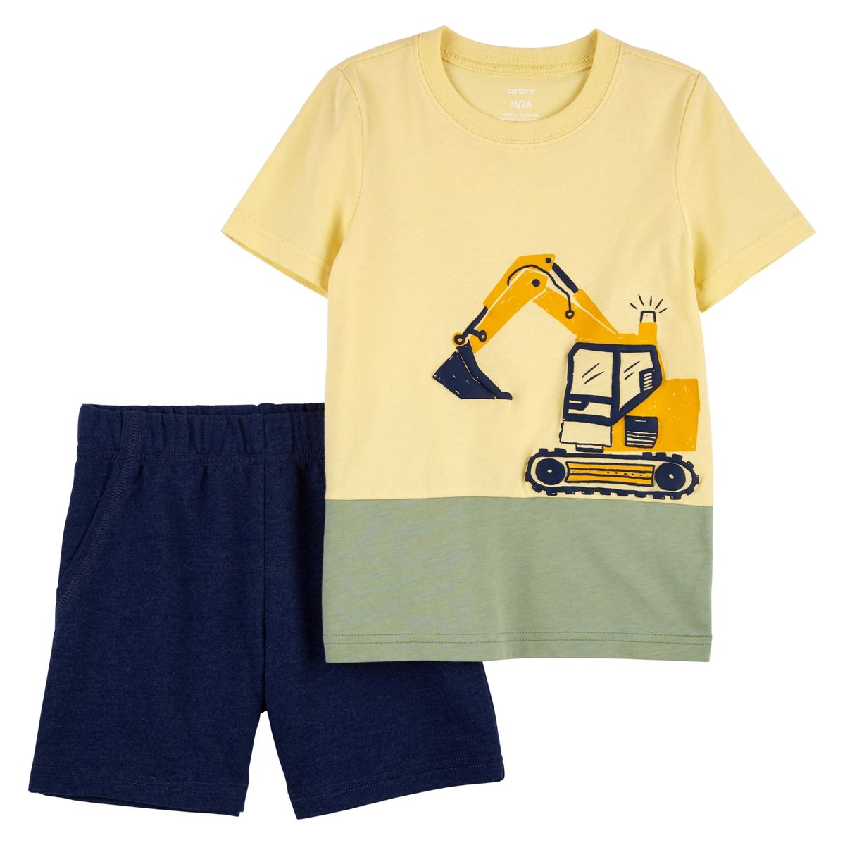 CARTER'S - Conjunto 2 Piezas Polera y Short Bebé Niño Carter's