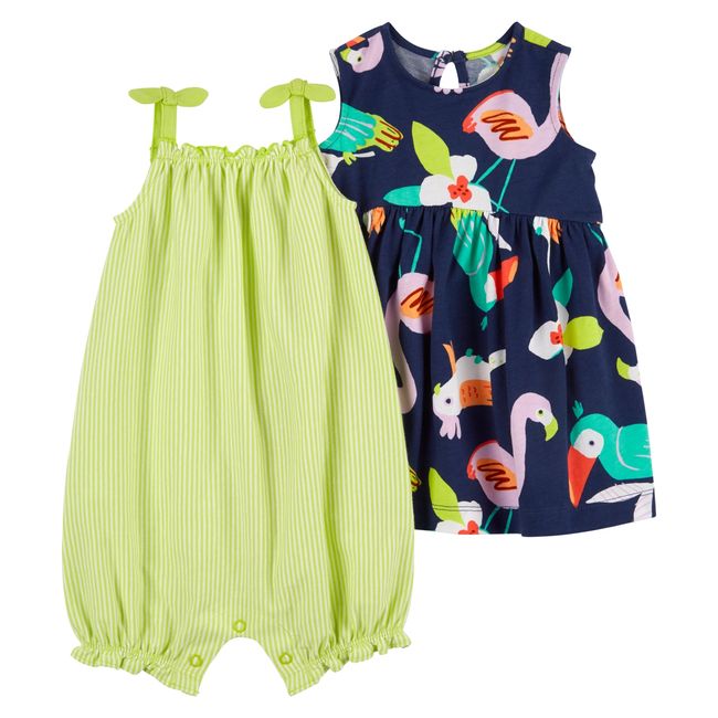 CARTER'S - Enterito y Vestido Pack 2 Unidades Bebé Niña Carter's