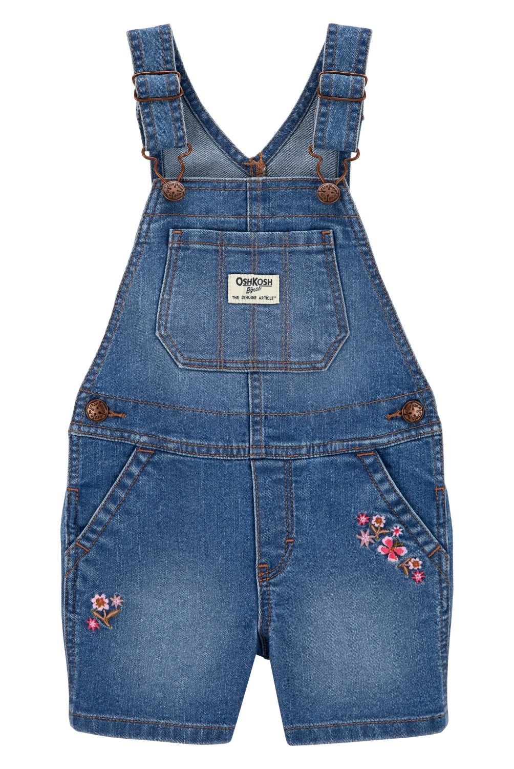 OSHKOSH - Jardinera Corta Mezclilla Niña Oshkosh