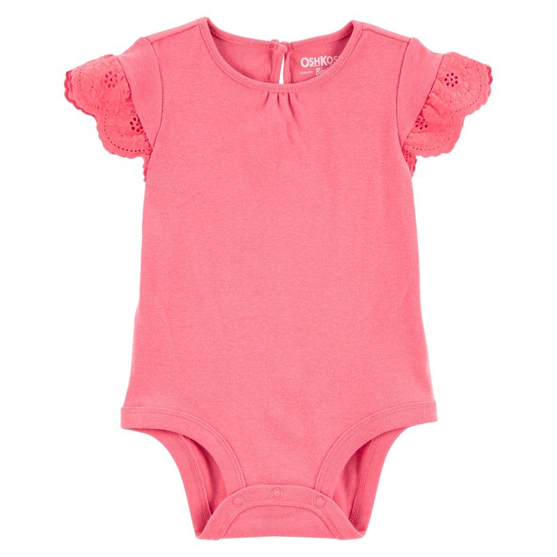 OSHKOSH - Body Mangas Broderie Bebé Niña Oshkosh