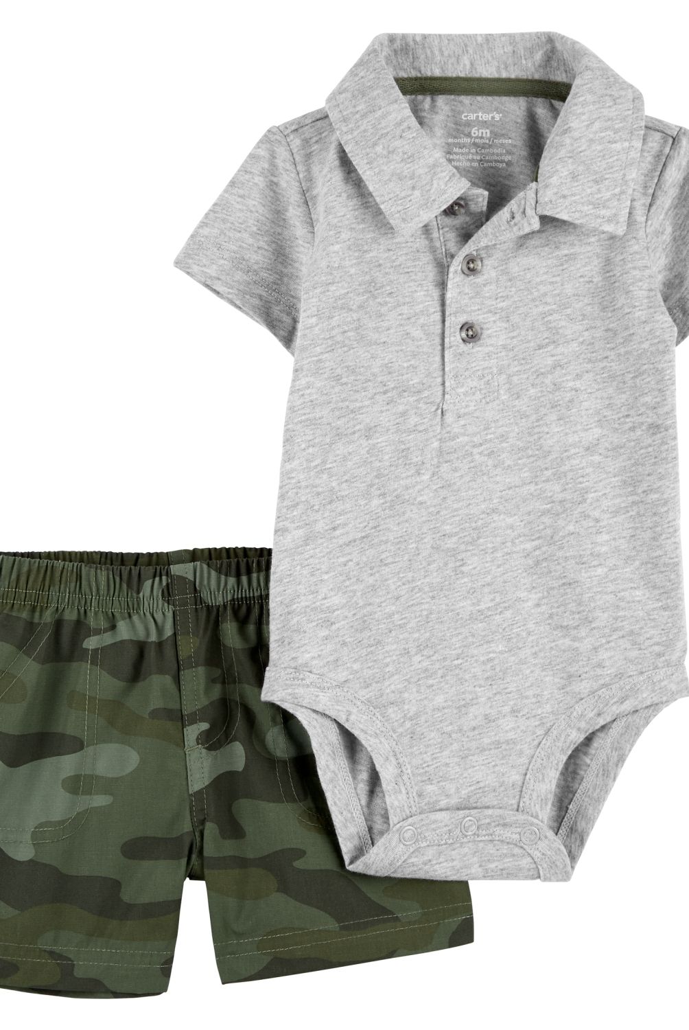 CARTER'S - Conjunto 2 Piezas Short y Body Bebé Niño Carter's