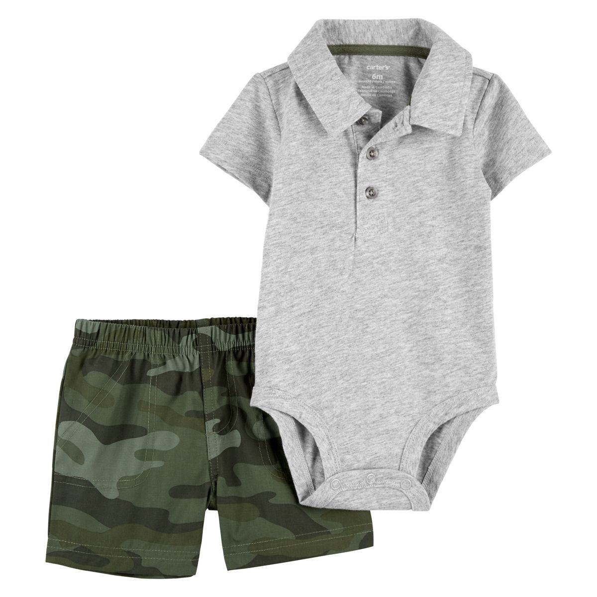 CARTER'S - Conjunto 2 Piezas Short y Body Bebé Niño Carter's