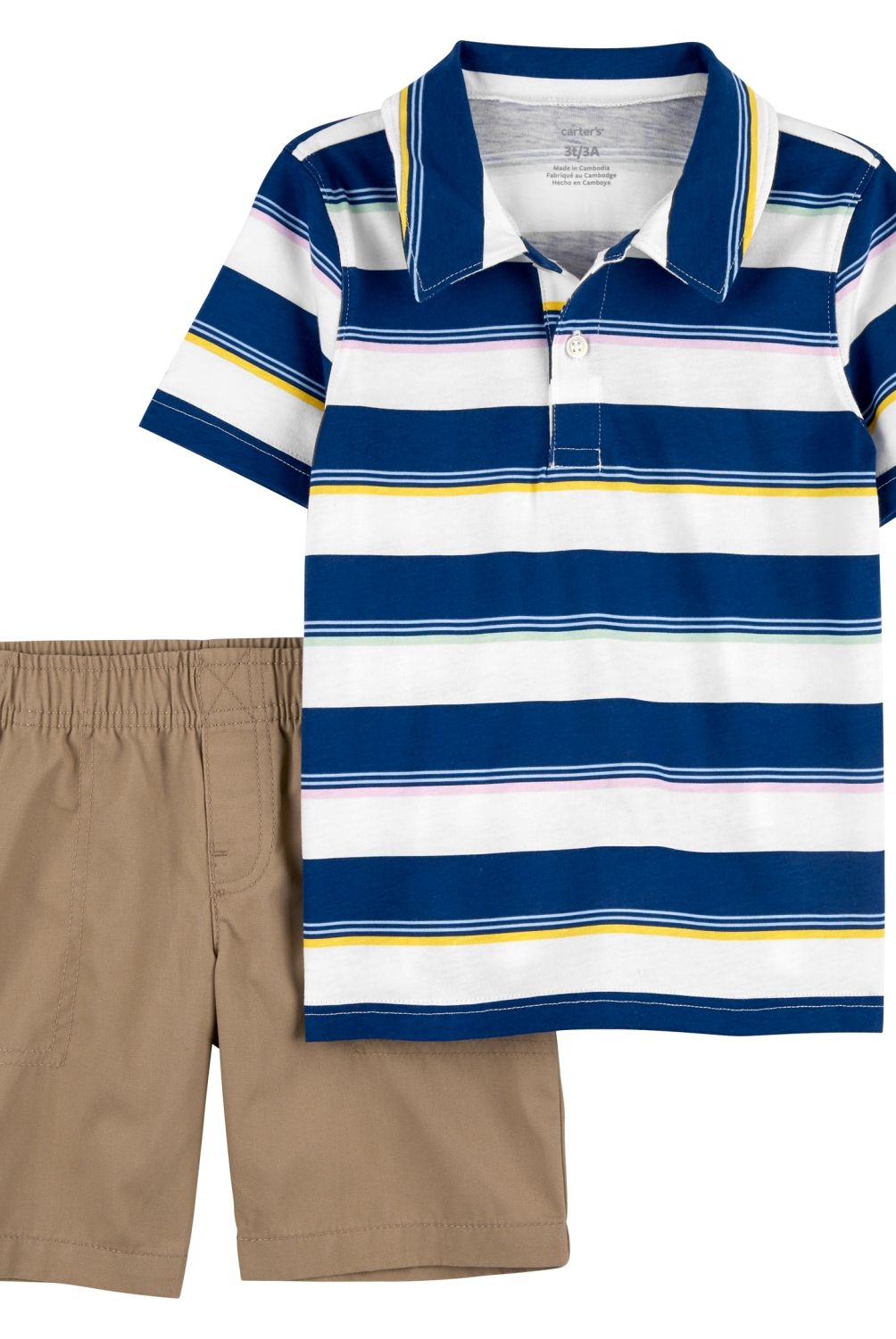 CARTER'S - Conjunto 2 Piezas Polera y Short Bebé Niño Carter's