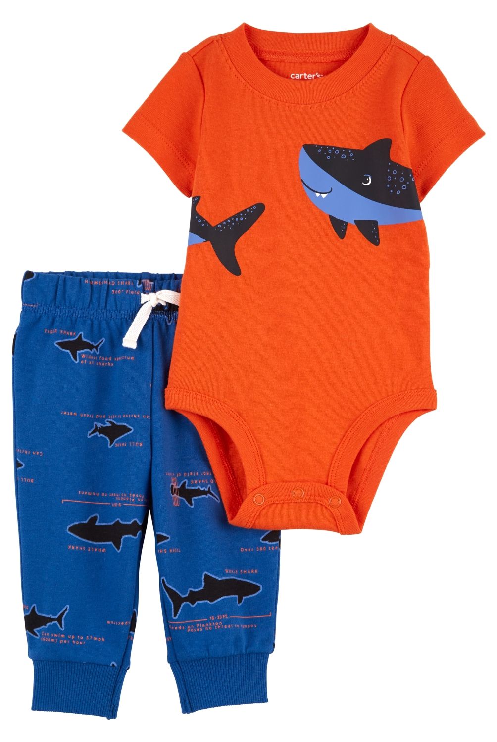 CARTER'S - Conjunto 2 Piezas Body Y Pantalón Buzo Bebé Niño Carter's