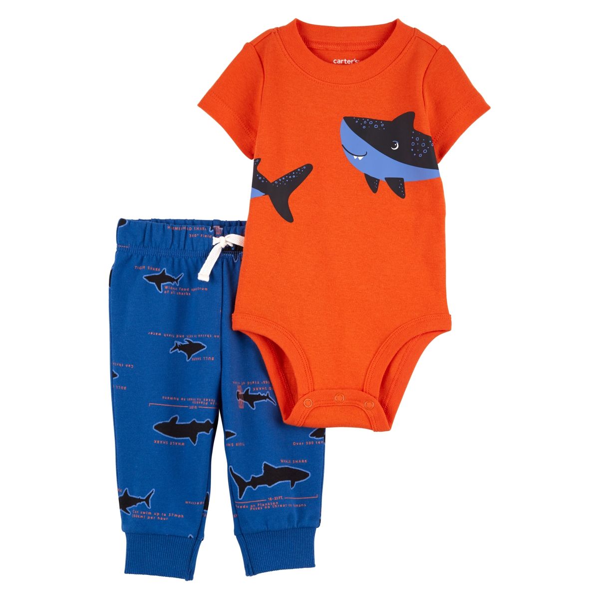 CARTER'S - Conjunto 2 Piezas Body Y Pantalón Buzo Bebé Niño Carter's