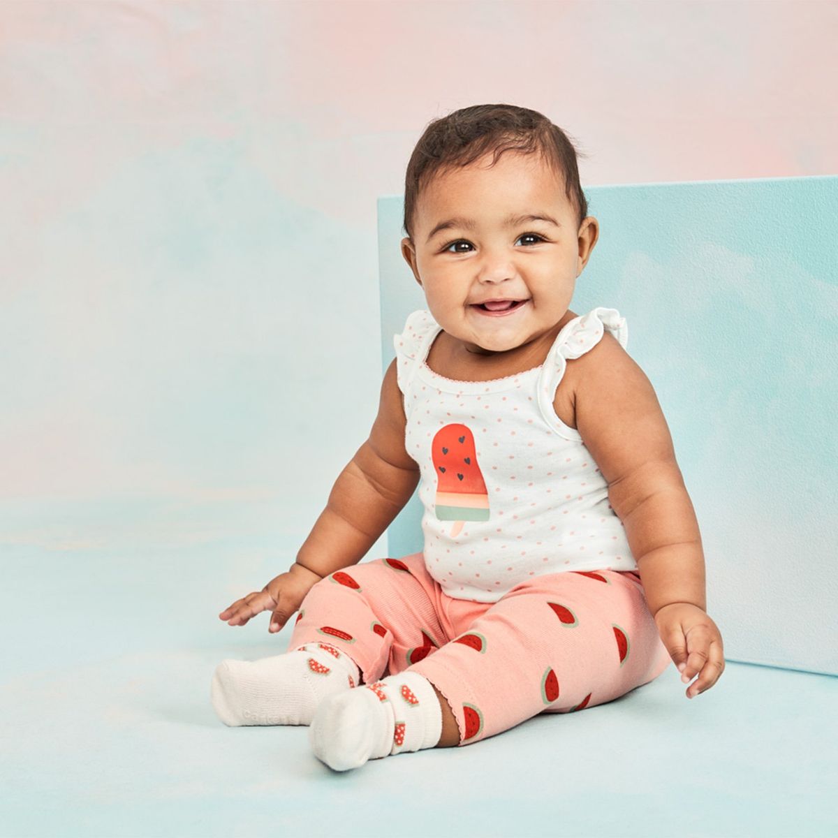 CARTER'S - Conjunto 3 Piezas Calza Y 2 Bodies Bebé Niña Carter's