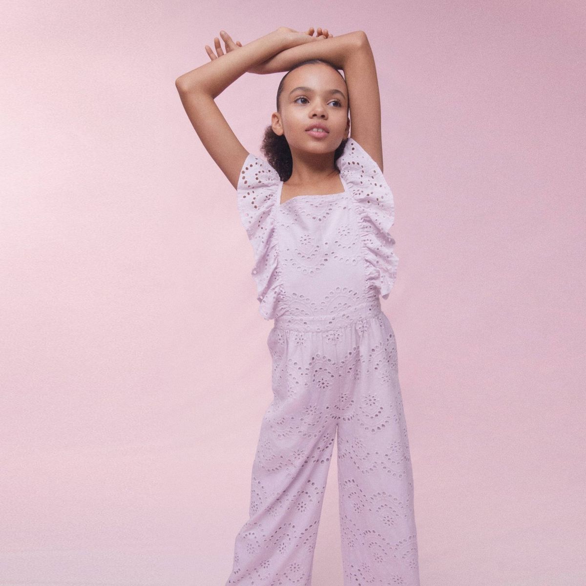 MANGO KIDS - Enterito Bordado Suizo Tejo Niña Mango Kids