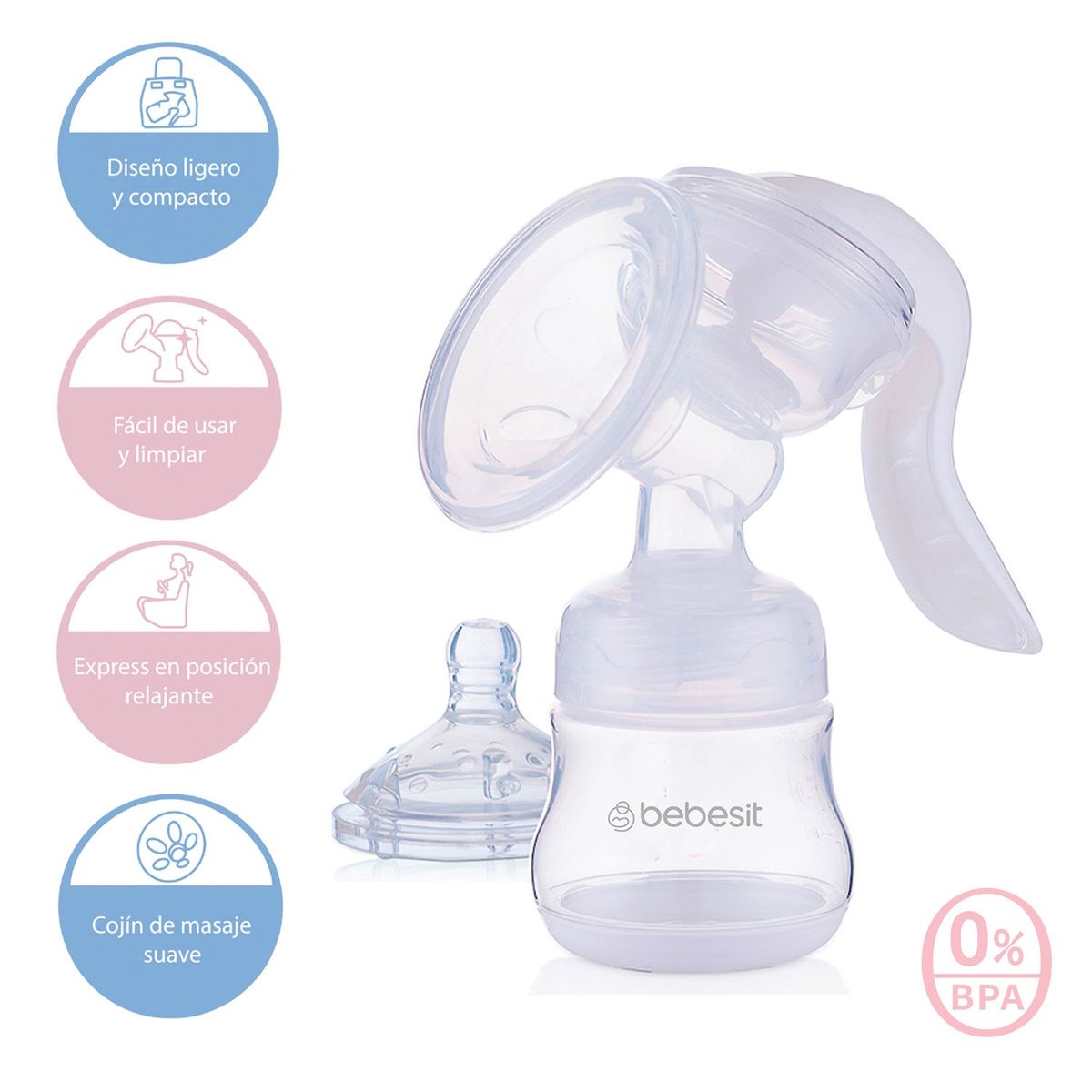 BEBESIT - Extractor de Leche Manual Bebesit