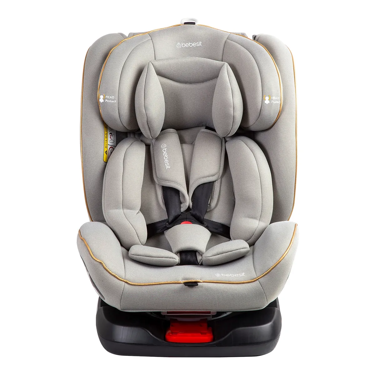 BEBESIT - Silla de Auto Convertible con Isofix Supra 360° Claro Gris Bebesit